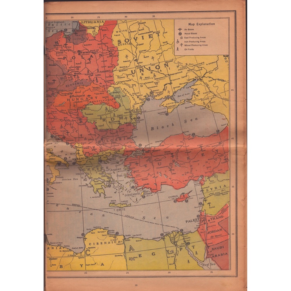 Vintage 1942 Firestone World Atlas Rand McNally WWII Era Map Booklet 1940 Census - Picture 4 of 4